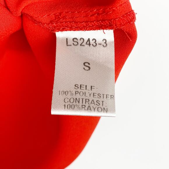 41Hawthorn Sleeveless Blouse Red With Navy Stripe Lightweight Womens Size Small - Picture 7 of 11